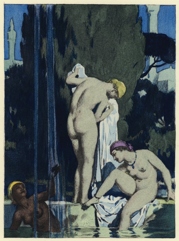 Illustration für die Memoiren von Casanova von Jules Marie Auguste Leroux