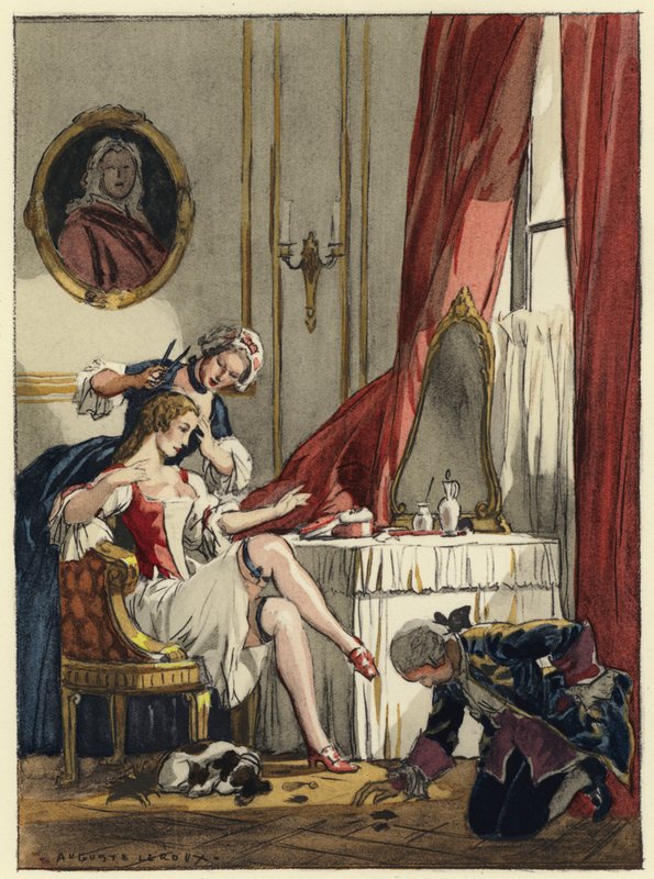 Illustration für die Memoiren von Casanova von Jules Marie Auguste Leroux