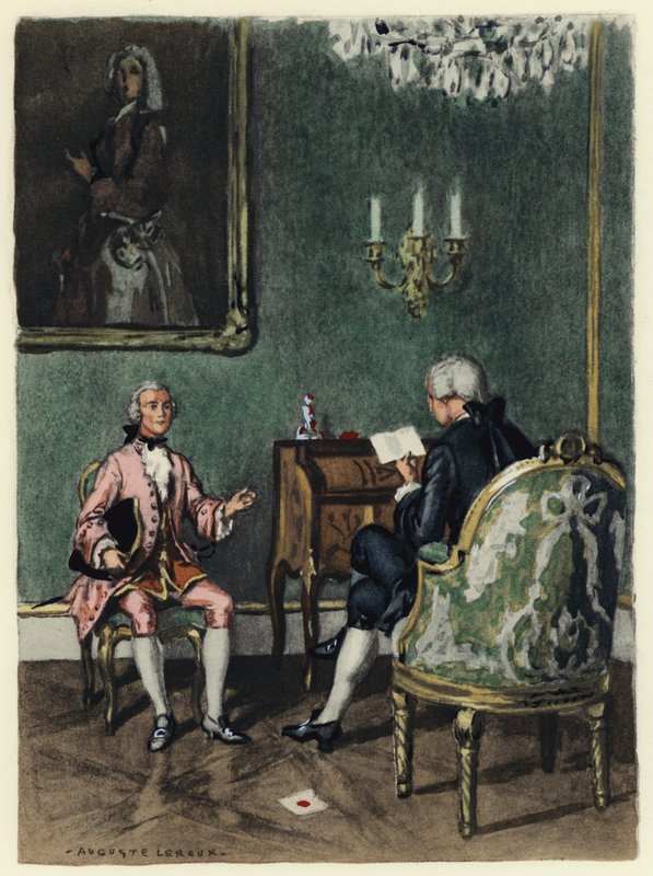 Illustration für die Memoiren von Casanova von Jules Marie Auguste Leroux