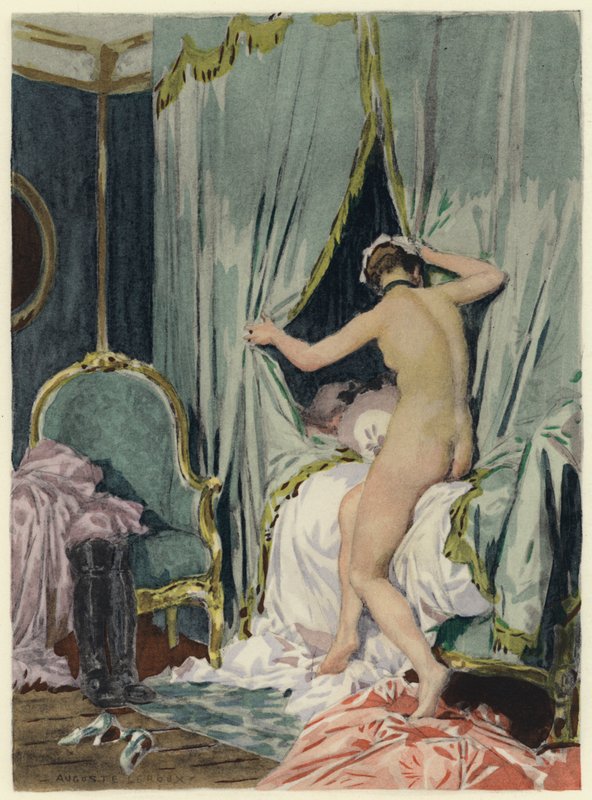 Illustration für die Memoiren von Casanova von Jules Marie Auguste Leroux
