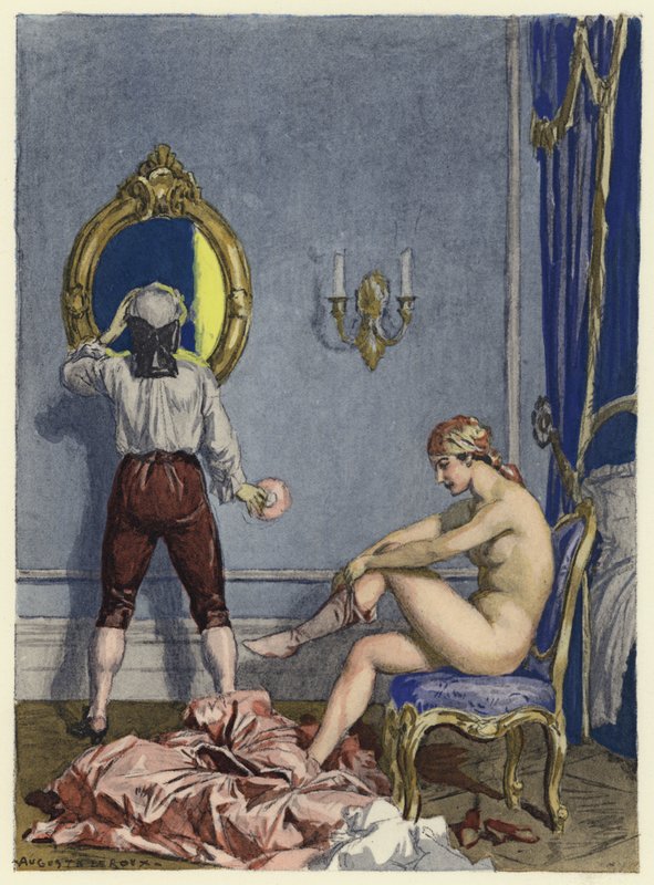 Illustration für die Memoiren von Casanova von Jules Marie Auguste Leroux