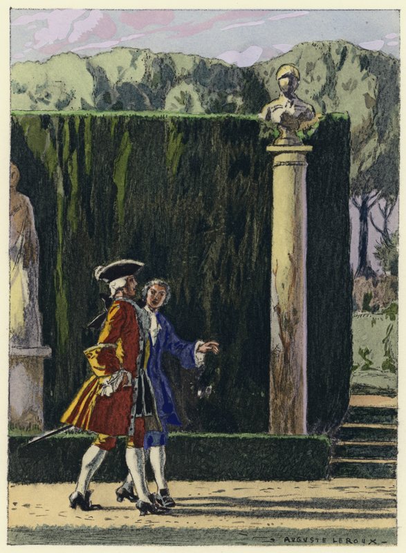 Illustration für die Memoiren von Casanova von Jules Marie Auguste Leroux