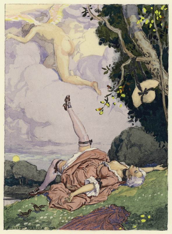 Illustration für die Memoiren von Casanova von Jules Marie Auguste Leroux