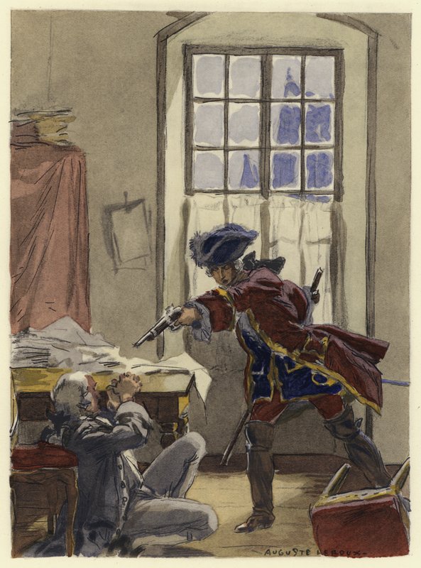 Illustration für die Memoiren von Casanova von Jules Marie Auguste Leroux