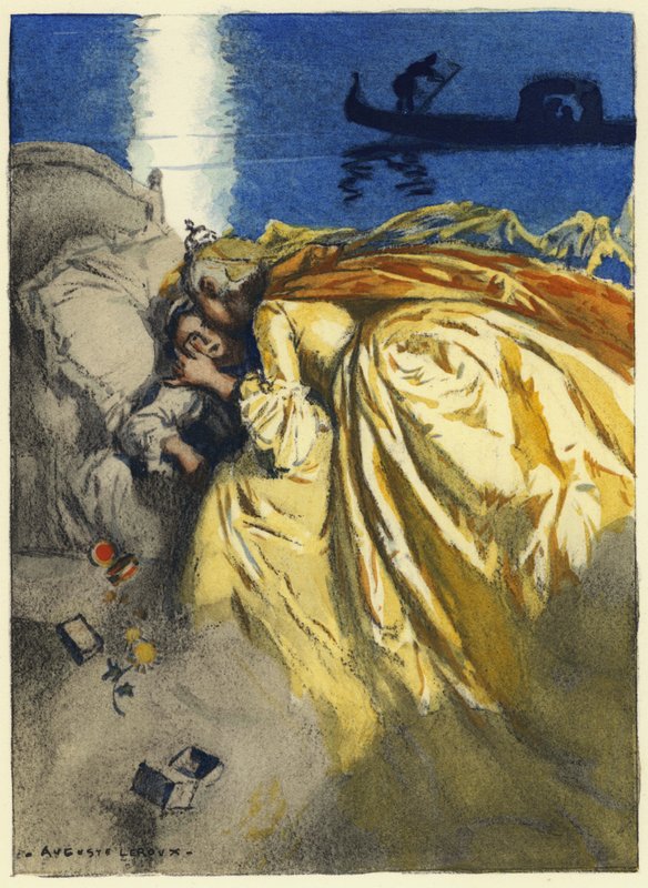 Illustration für die Memoiren von Casanova von Jules Marie Auguste Leroux