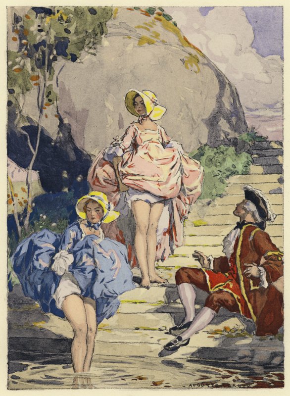 Illustration für die Memoiren von Casanova von Jules Marie Auguste Leroux