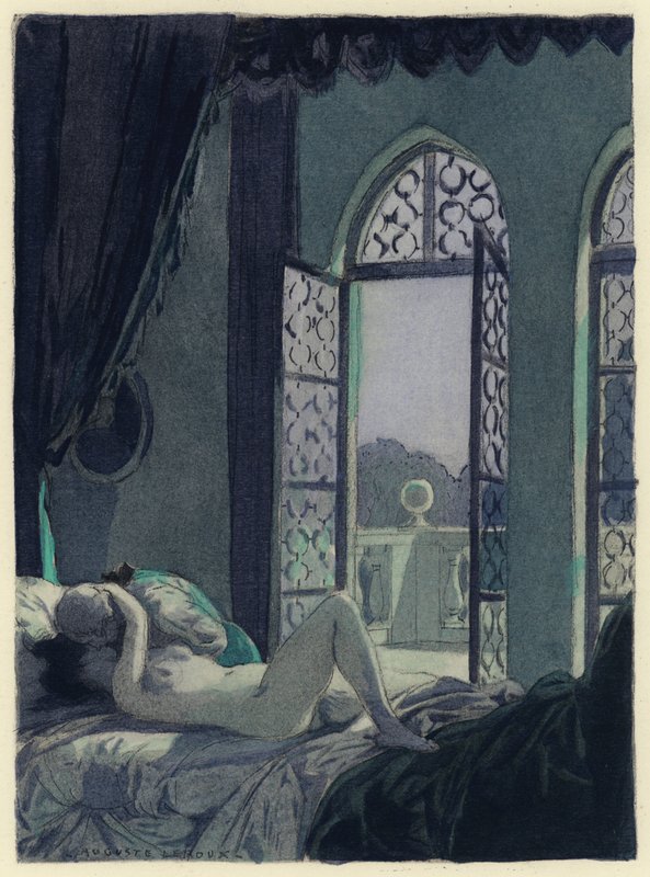 Illustration für die Memoiren von Casanova von Jules Marie Auguste Leroux