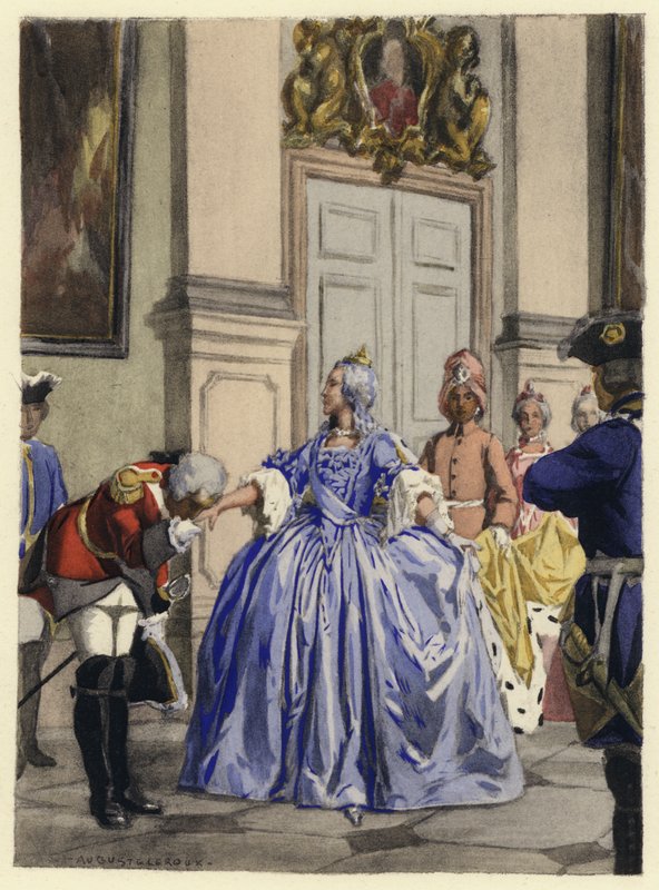 Illustration für die Memoiren von Casanova von Jules Marie Auguste Leroux