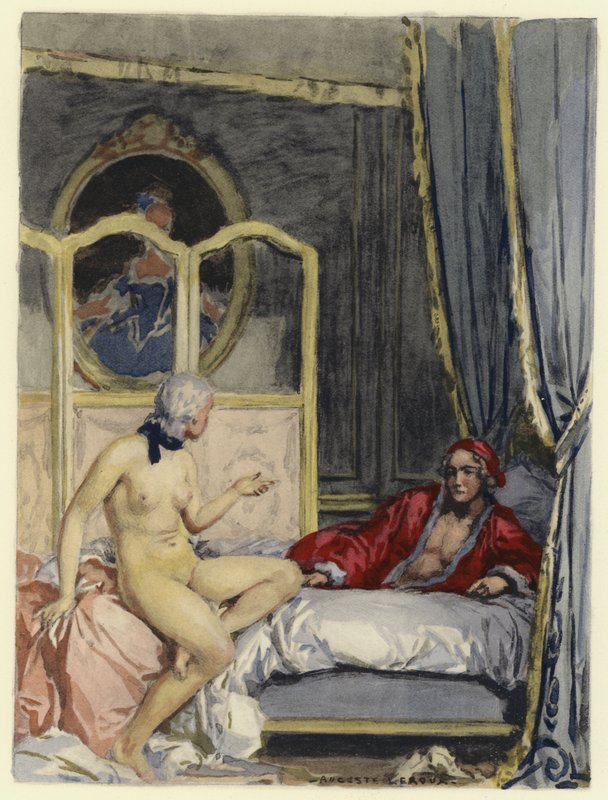 Illustration für die Memoiren von Casanova von Jules Marie Auguste Leroux