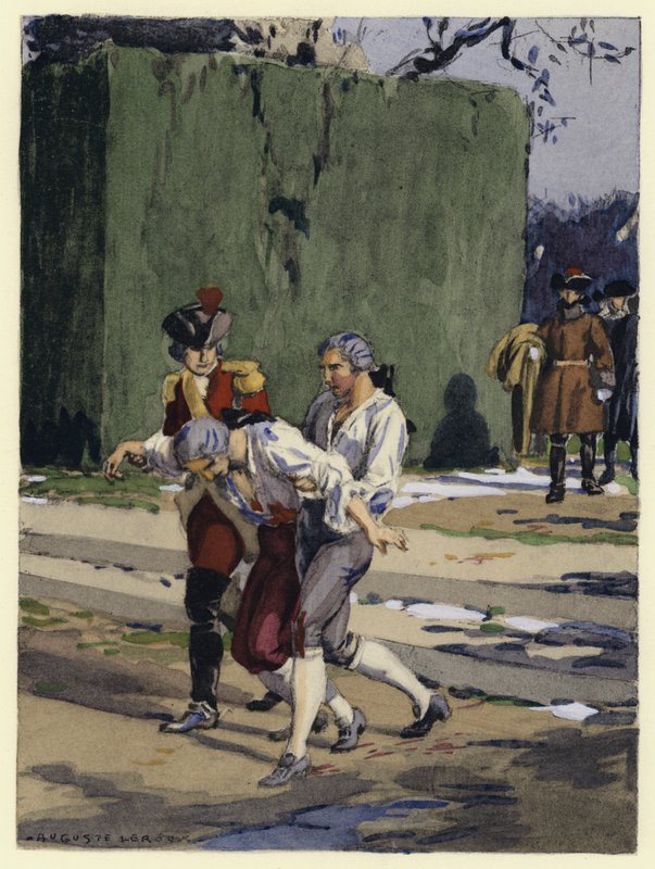 Illustration für die Memoiren von Casanova von Jules Marie Auguste Leroux