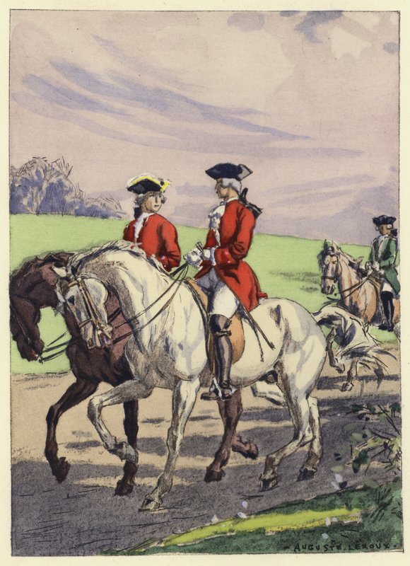 Illustration für die Memoiren von Casanova von Jules Marie Auguste Leroux