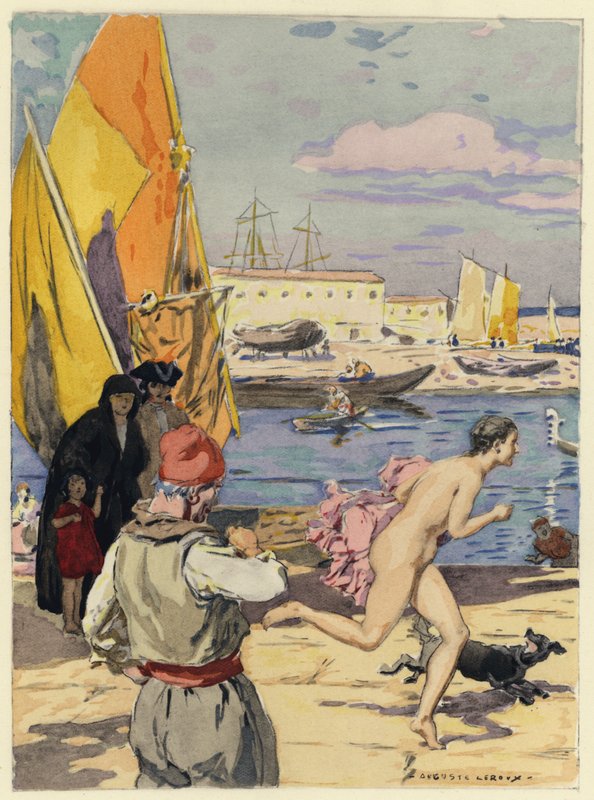 Illustration für die Memoiren von Casanova von Jules Marie Auguste Leroux