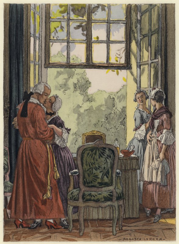 Illustration für die Memoiren von Casanova von Jules Marie Auguste Leroux