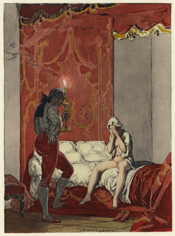 Illustration für die Memoiren von Casanova von Jules Marie Auguste Leroux