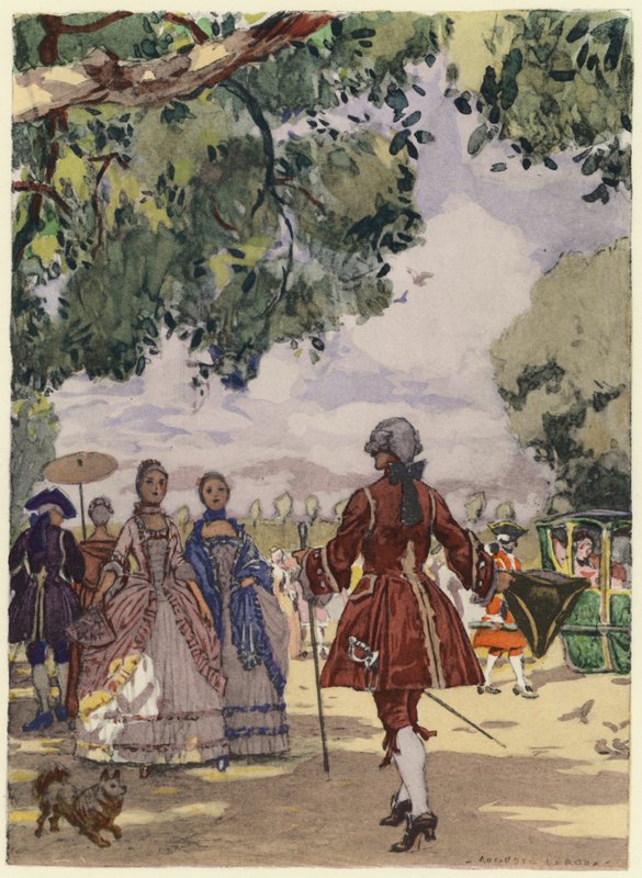 Illustration für die Memoiren von Casanova von Jules Marie Auguste Leroux