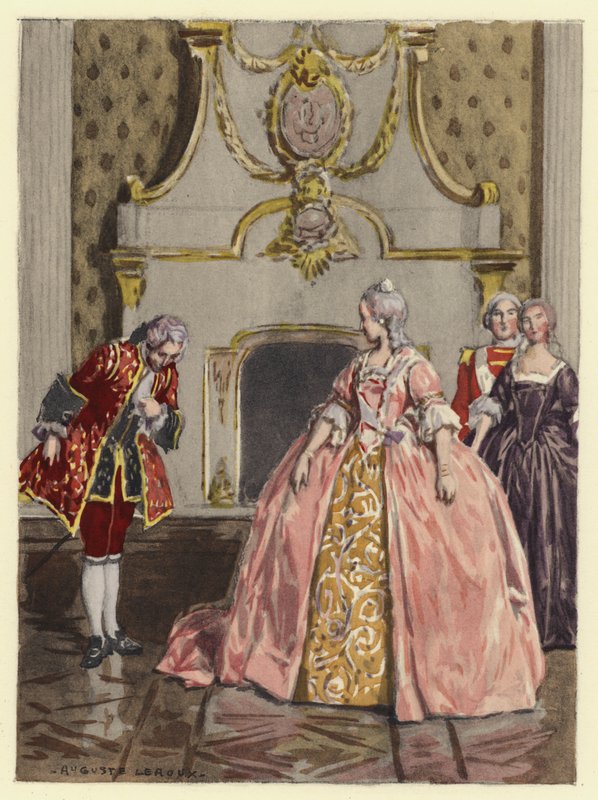 Illustration für die Memoiren von Casanova von Jules Marie Auguste Leroux