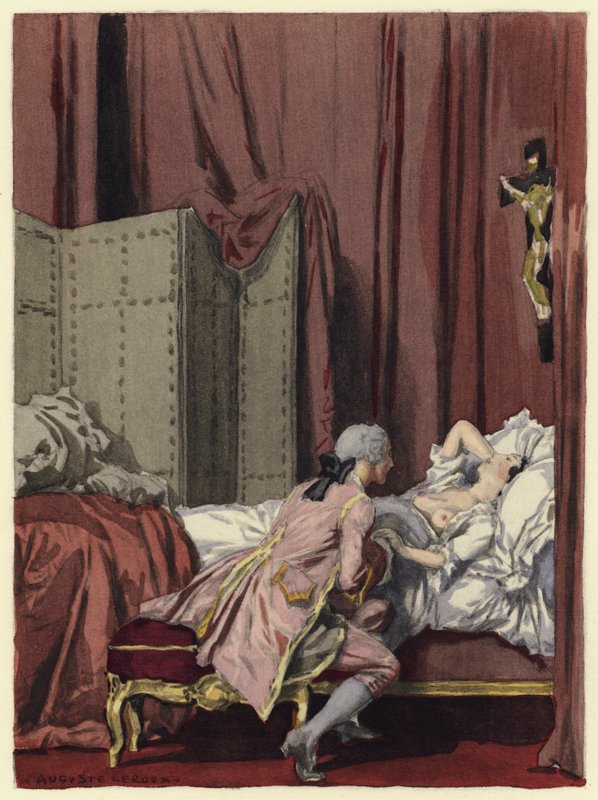 Illustration für die Memoiren von Casanova von Jules Marie Auguste Leroux