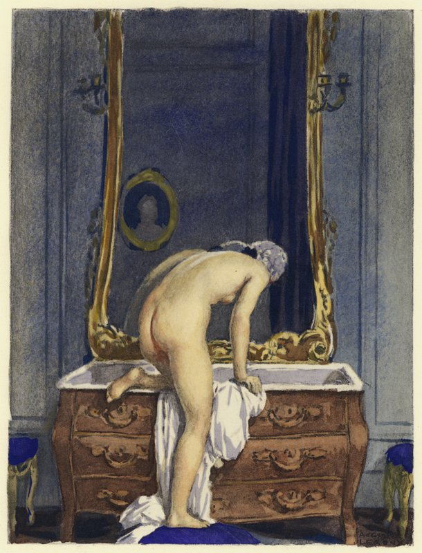 Illustration für die Memoiren von Casanova von Jules Marie Auguste Leroux