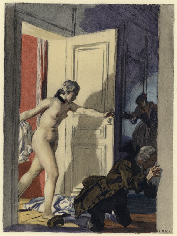 Illustration für die Memoiren von Casanova von Jules Marie Auguste Leroux