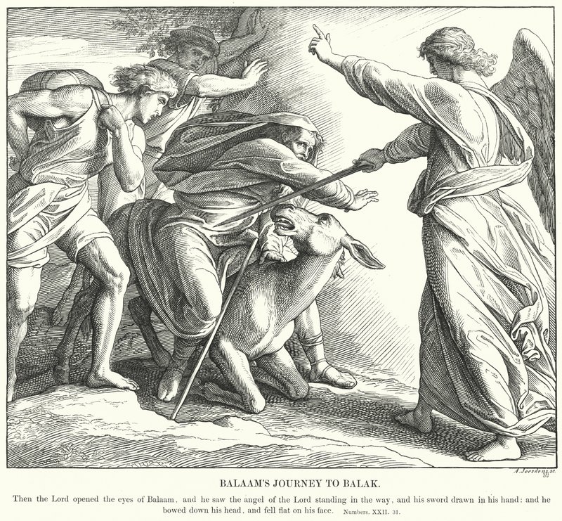Bileams Reise zu Balak von Julius (after) Schnorr von Carolsfeld