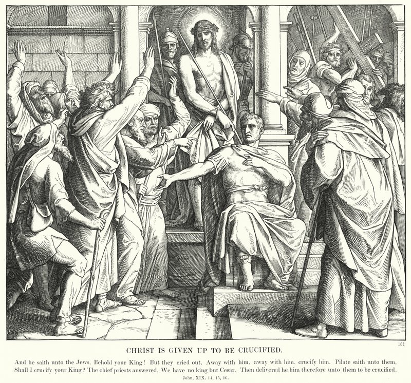 Christus wird zur Kreuzigung übergeben (Stich) von Julius (after) Schnorr von Carolsfeld