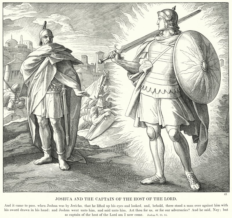 Josua und der Hauptmann des Heeres des Herrn von Julius (after) Schnorr von Carolsfeld
