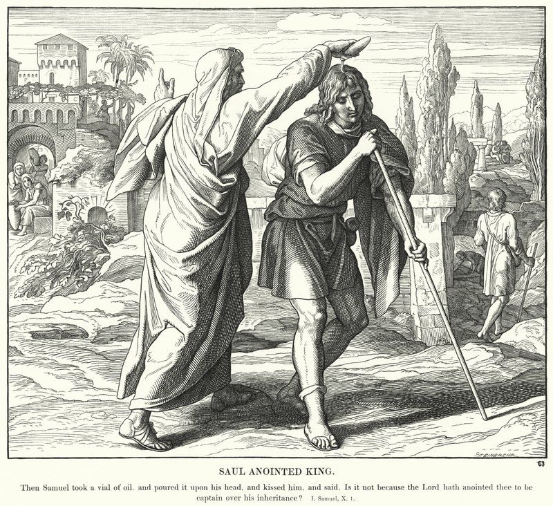 Saul wird zum König gesalbt von Julius (after) Schnorr von Carolsfeld