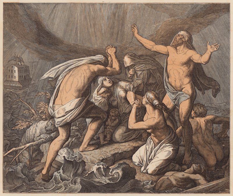 Die Sintflut, Genesis, VII von Julius (after) Schnorr von Carolsfeld