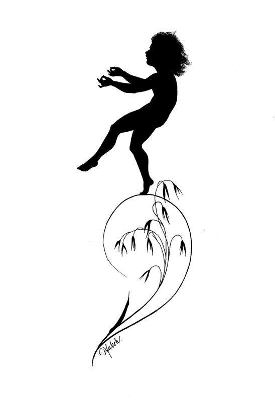 Illustration für Göttliche Jugend von Karl Wilhelm Diefenbach