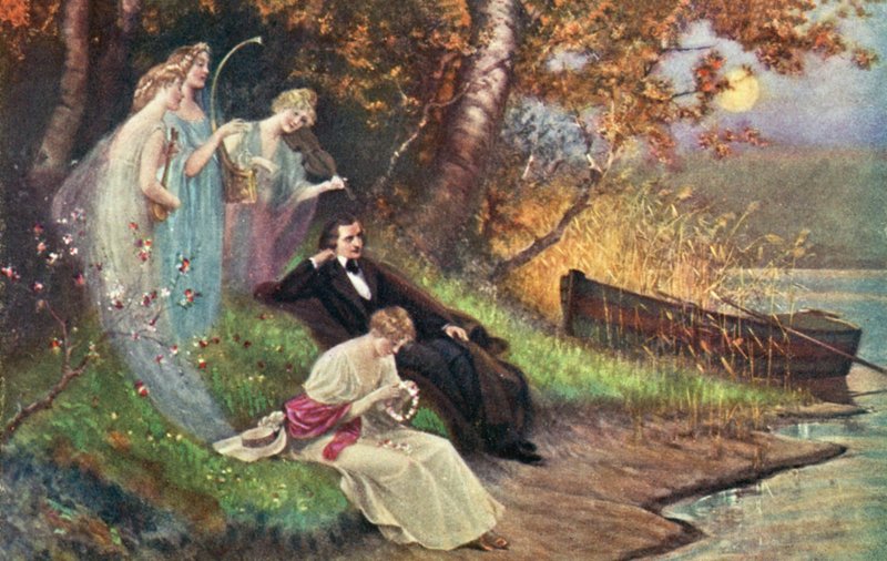 Schumann und seine Musen von Karl or Carl the Younger Schweninger