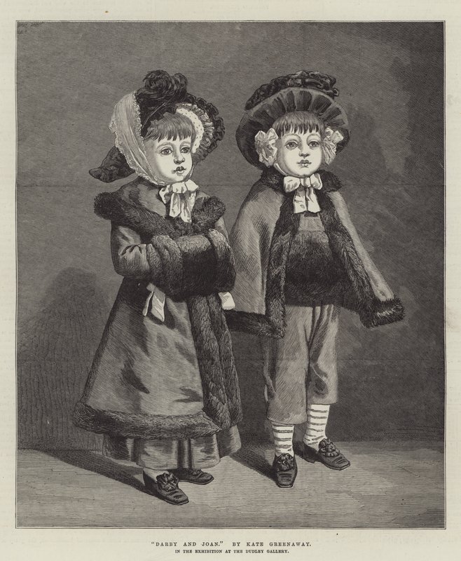 Darby und Joan, in der Ausstellung in der Dudley Gallery von Kate Greenaway