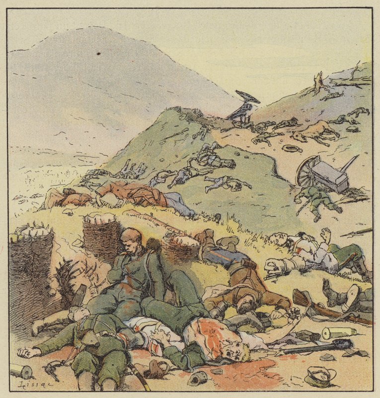 Von den Russen verlassener Graben, Liao-Yang von L. Malespine