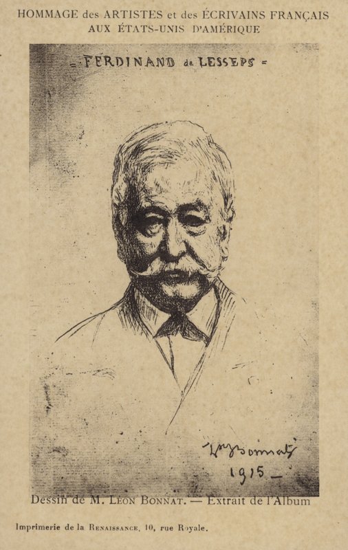 Ferdinand de Lesseps, französischer Unternehmer und Kanalbauer von Leon Joseph Florentin Bonnat