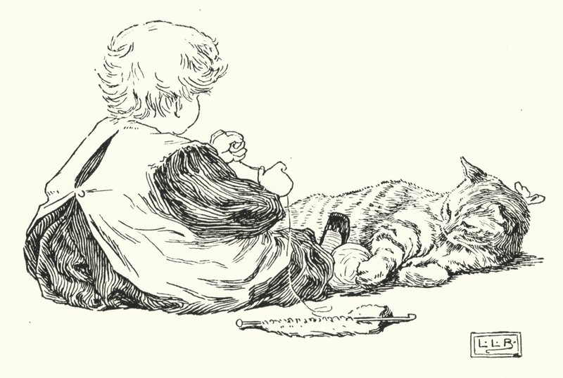 Ich liebe kleine Kätzchen, ihr Fell ist so warm (Gravur) von Leonard Leslie Brooke