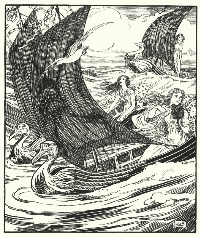 Ich sah drei Schiffe vorbeifahren von Leonard Leslie Brooke