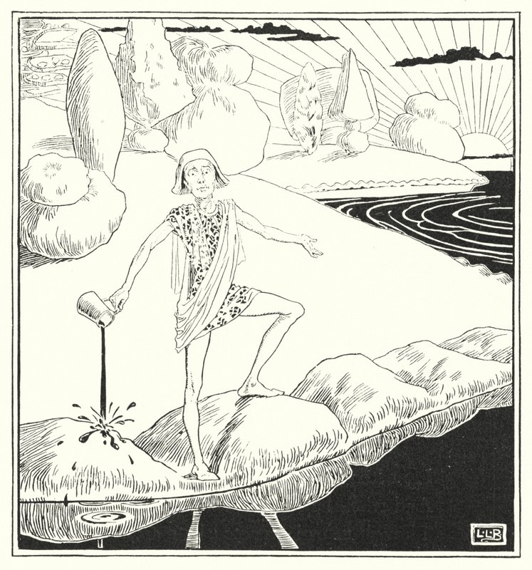 Wenn die ganze Welt Apfelkuchen wäre und das ganze Meer Tinte von Leonard Leslie Brooke