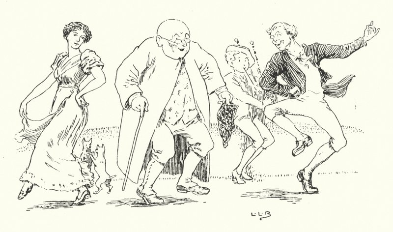 Tom war der Sohn eines Pfeifers (Gravur) von Leonard Leslie Brooke