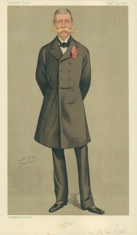 Oberst William Cornwallis West, Algy, 13. August 1892, Vanity Fair Karikatur von Leslie Matthew Ward