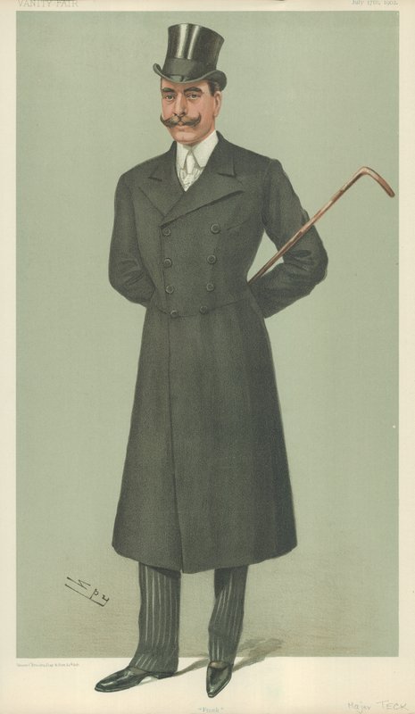 HSH Der Herzog von Teck, Frank, 17. Juli 1902, Vanity Fair Karikatur von Leslie Matthew Ward