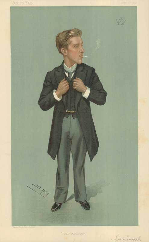 Lord Warkworth, South Kensington, 2. September 1897, Vanity Fair Karikatur von Leslie Matthew Ward