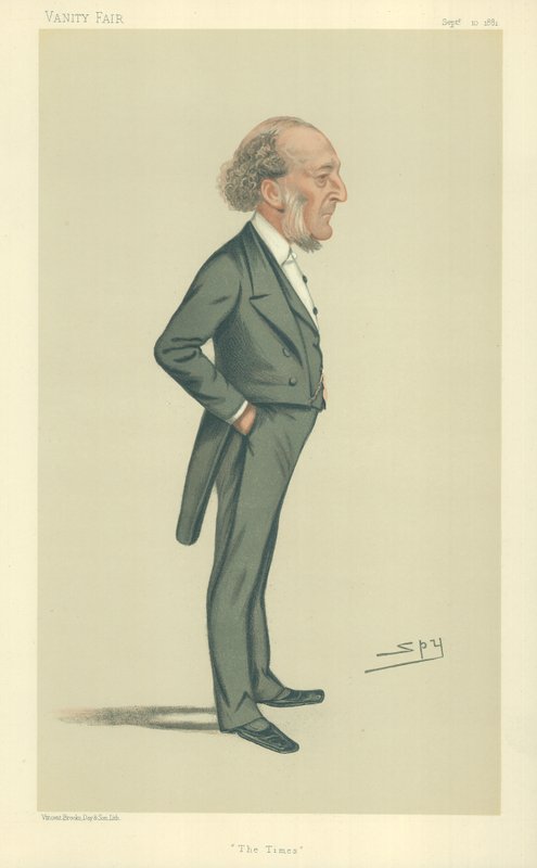 Mr. John Walter, The Times, 10. September 1881, Vanity Fair Karikatur von Leslie Matthew Ward