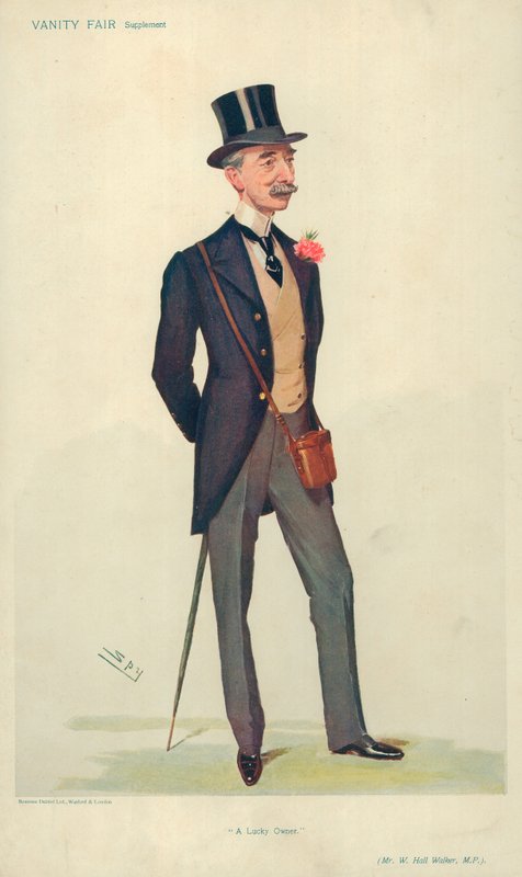 Mr. W. Hall Walker MP, Ein glücklicher Besitzer, 21. Juni 1906, Vanity Fair Karikatur von Leslie Matthew Ward