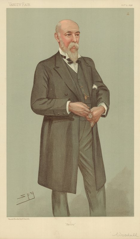 Mr William Woodall, Hanley, 15. Oktober 1896, Vanity Fair Karikatur von Leslie Matthew Ward