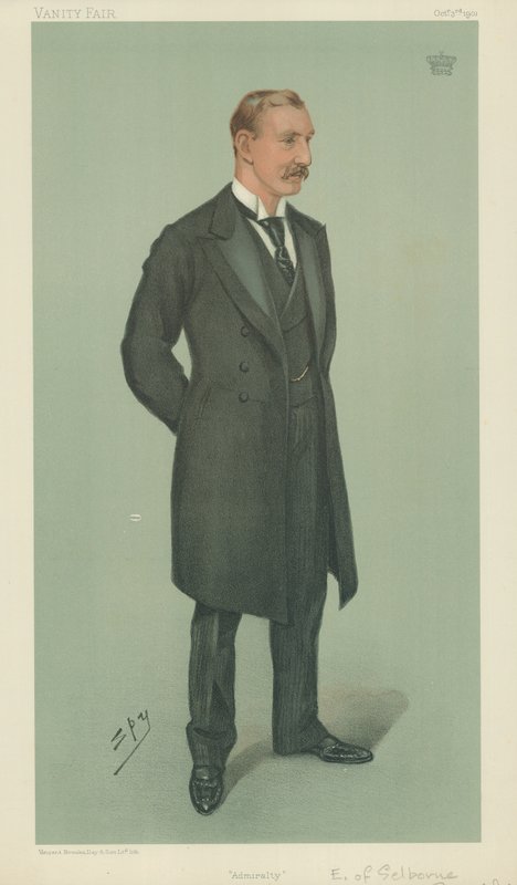 Der Earl of Selborne, Admiralität, 3. Oktober 1901, Vanity Fair Karikatur von Leslie Matthew Ward