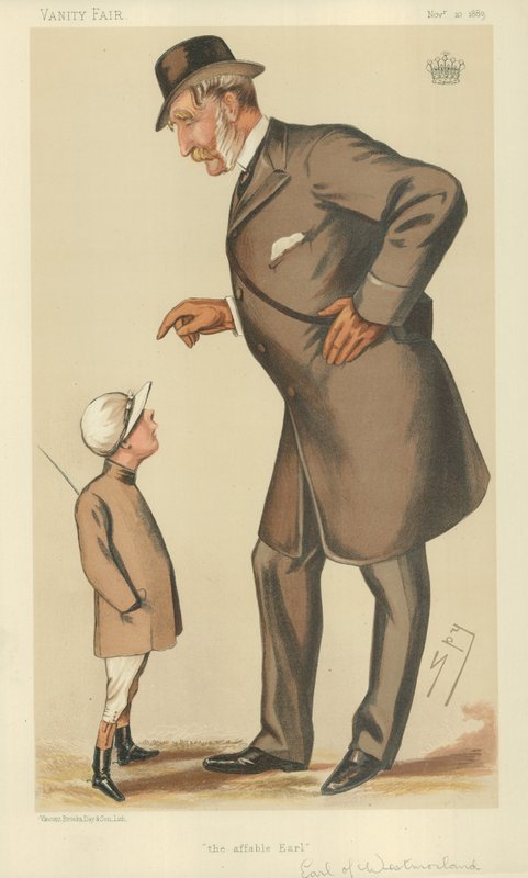 Der Earl of Westmoreland, Der liebenswürdige Earl, 10. November 1883, Vanity Fair Karikatur von Leslie Matthew Ward