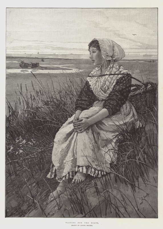 Warten auf die Boote von Lionel Percy Smythe