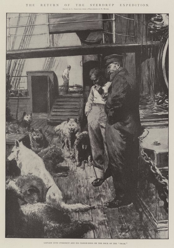 Die Rückkehr der Sverdrup-Expedition von Louis Remy Sabattier