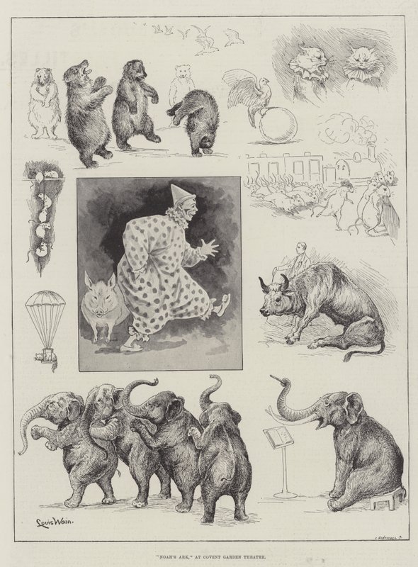 Noahs Arche, im Covent Garden Theatre von Louis Wain