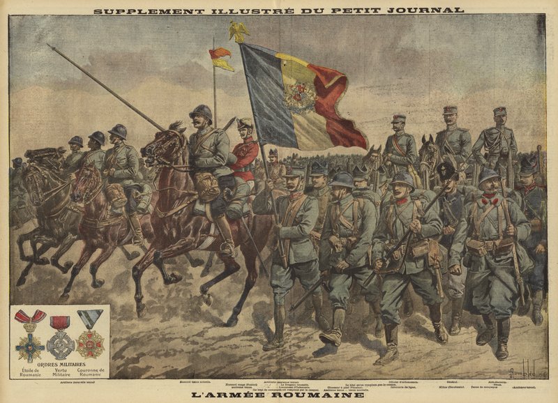 Die rumänische Armee, Erster Weltkrieg von Louis Charles (after) Bombled