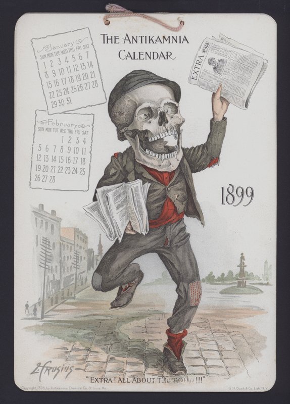 Illustration für Antikamnia Kalender von Louis Crucius or Crusuius